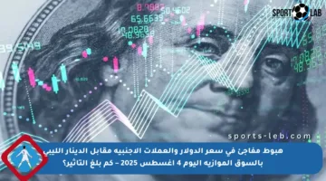 هبوط مفاجئ في سعر الدولار والعملات الأجنبية مقابل الدينار الليبي بالسوق الموازية اليوم 4 أغسطس 2025 – كم بلغ التأثير؟